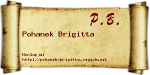 Pohanek Brigitta névjegykártya